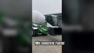 85KW 3.5CBM 새로운 디자인 자체 로딩 콘크리트 믹서 트럭을 소개합니다.