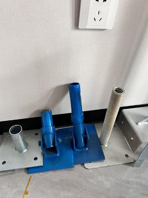 강철 조절식 U-헤드 잭 스크류 베이스 플레이트, 비계 고정식 비계 받침대