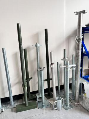 조절 가능한 중공 나사 베이스 잭, 비계 및 건설용 중부하 강철 지지대