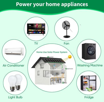 완전 하이브리드 태양광 에너지 시스템 3단계 3KW -30KW 온 오프 그리드 하이브리드 태양광 패널 전력 시스템