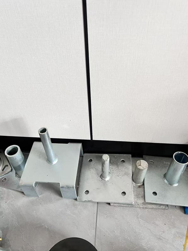 강철 조절식 U-헤드 잭 스크류 베이스 플레이트, 비계 고정식 비계 받침대