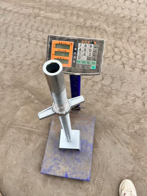 조절 가능한 중공 나사 베이스 잭, 비계 및 건설용 중부하 강철 지지대