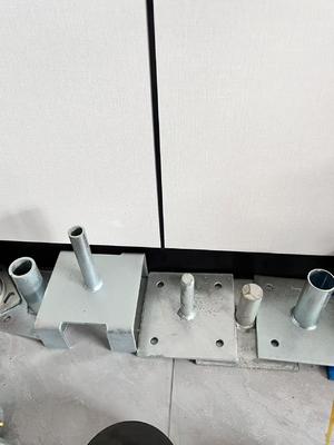 강철 조절식 U-헤드 잭 스크류 베이스 플레이트, 비계 고정식 비계 받침대